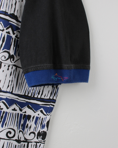 90s Greg Norman Abstract Polo (L) (Style Worn By Tiger At ‘95 US Open)