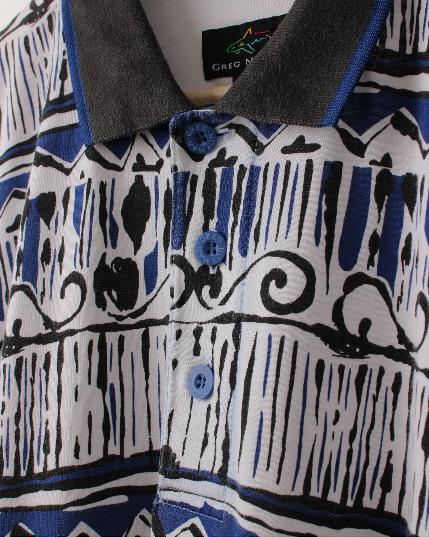 90s Greg Norman Abstract Polo (L) (Style Worn By Tiger At ‘95 US Open)
