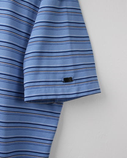00s Nike Tiger Woods Blue Striped Polo (M)