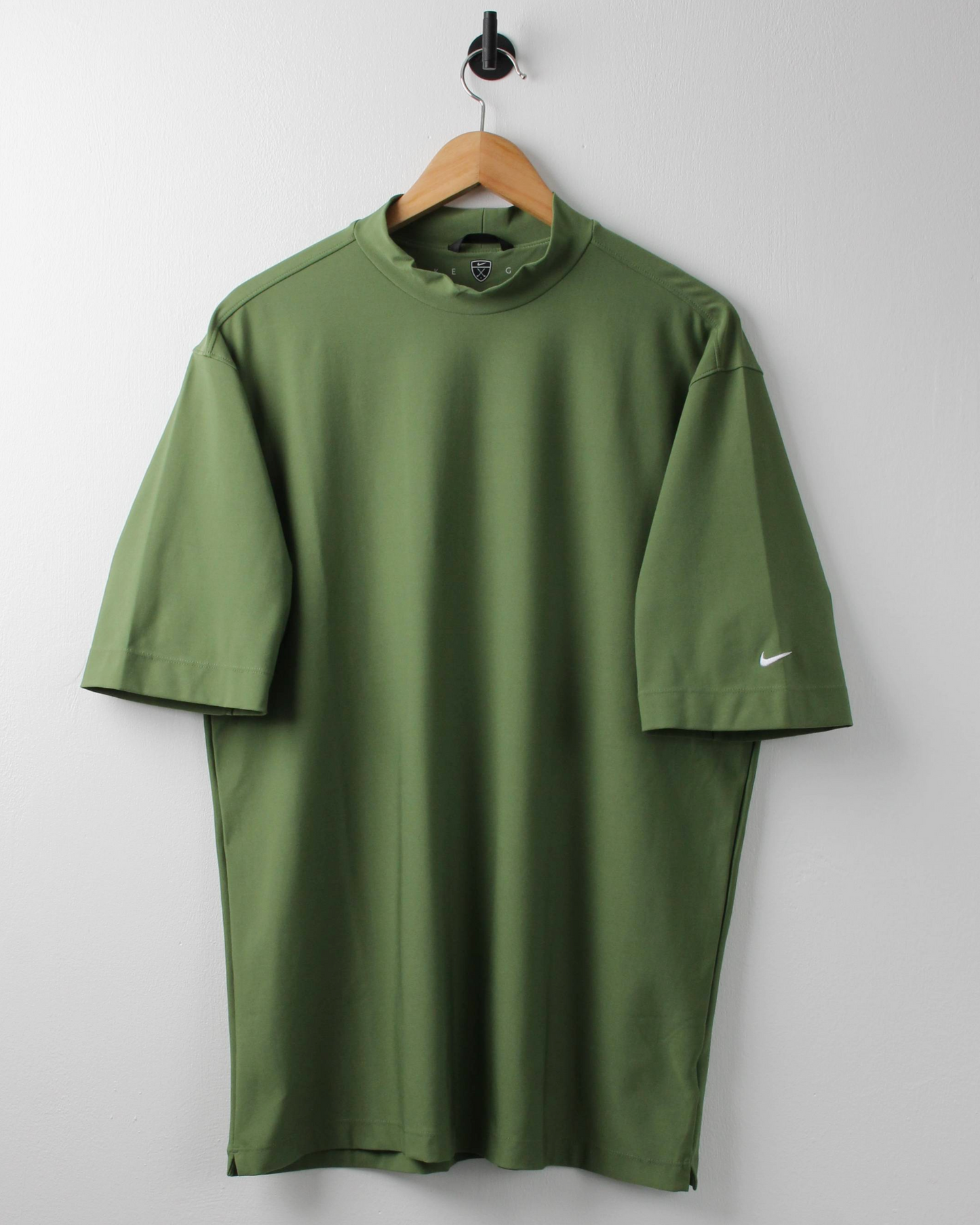 00s Nike Deep Green Dri-Fit Mock Neck Golf Top (L)