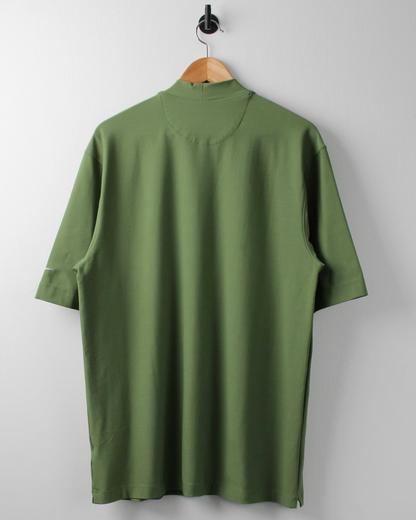 00s Nike Deep Green Dri-Fit Mock Neck Golf Top (L)