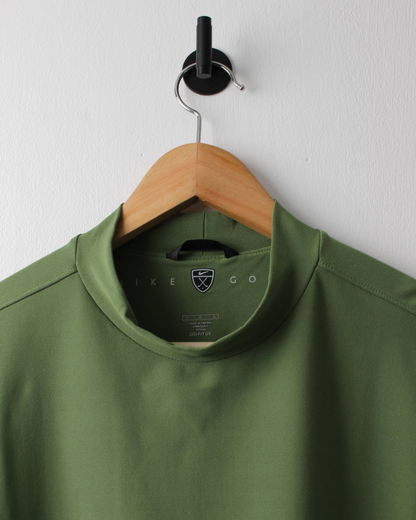 00s Nike Deep Green Dri-Fit Mock Neck Golf Top (L)