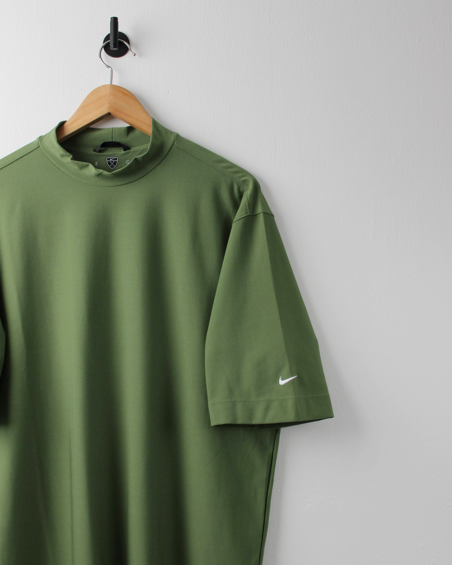 00s Nike Deep Green Dri-Fit Mock Neck Golf Top (L)