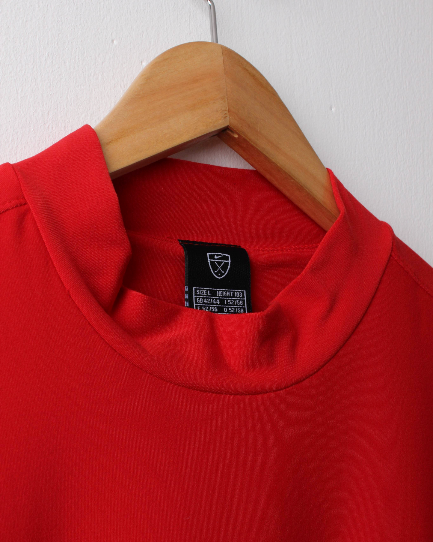 00s Nike Tiger Woods Red Mock Neck Golf Top (L)