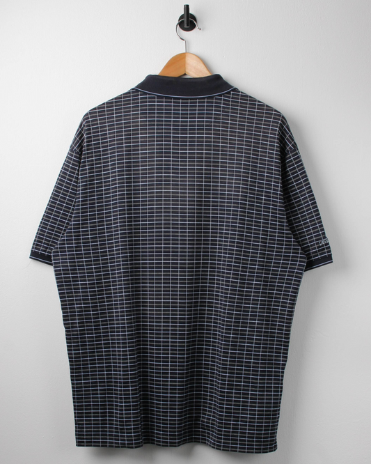 00s Nike Devils Pulpit Golf Club Navy Geometric Polo (L)