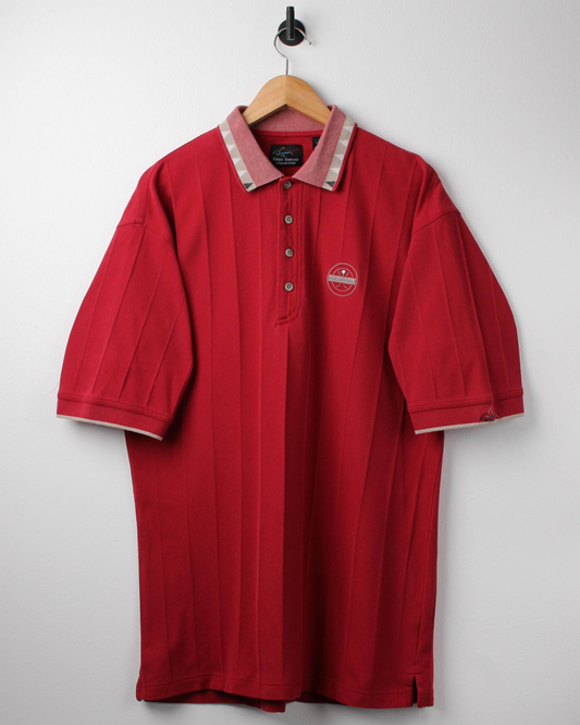 90s Greg Norman PGA National Red Textured polo (L)