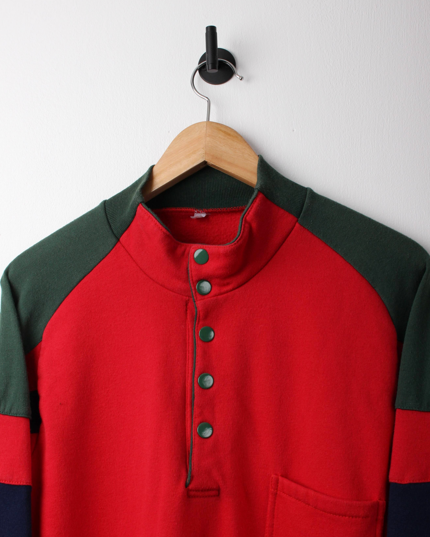90s Hombre Golf Red Quarter Snap Sweatshirt (M)