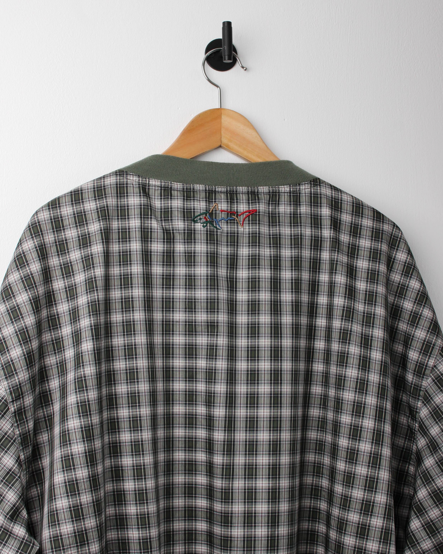 90s Greg Norman Green Plaid Windbreaker (L)