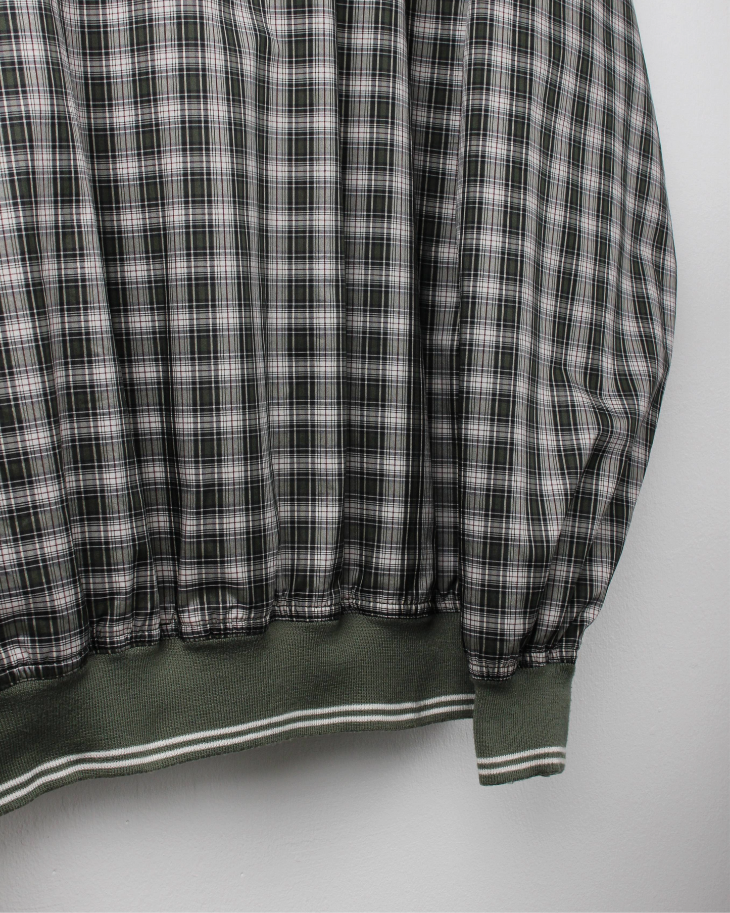 90s Greg Norman Green Plaid Windbreaker (L)