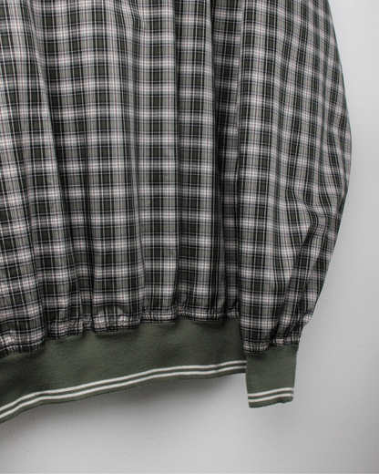 90s Greg Norman Green Plaid Windbreaker (L)