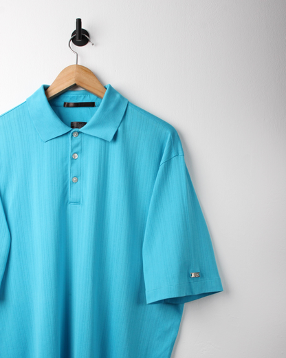 00s Nike Tiger Woods Light Blue Polo (L)
