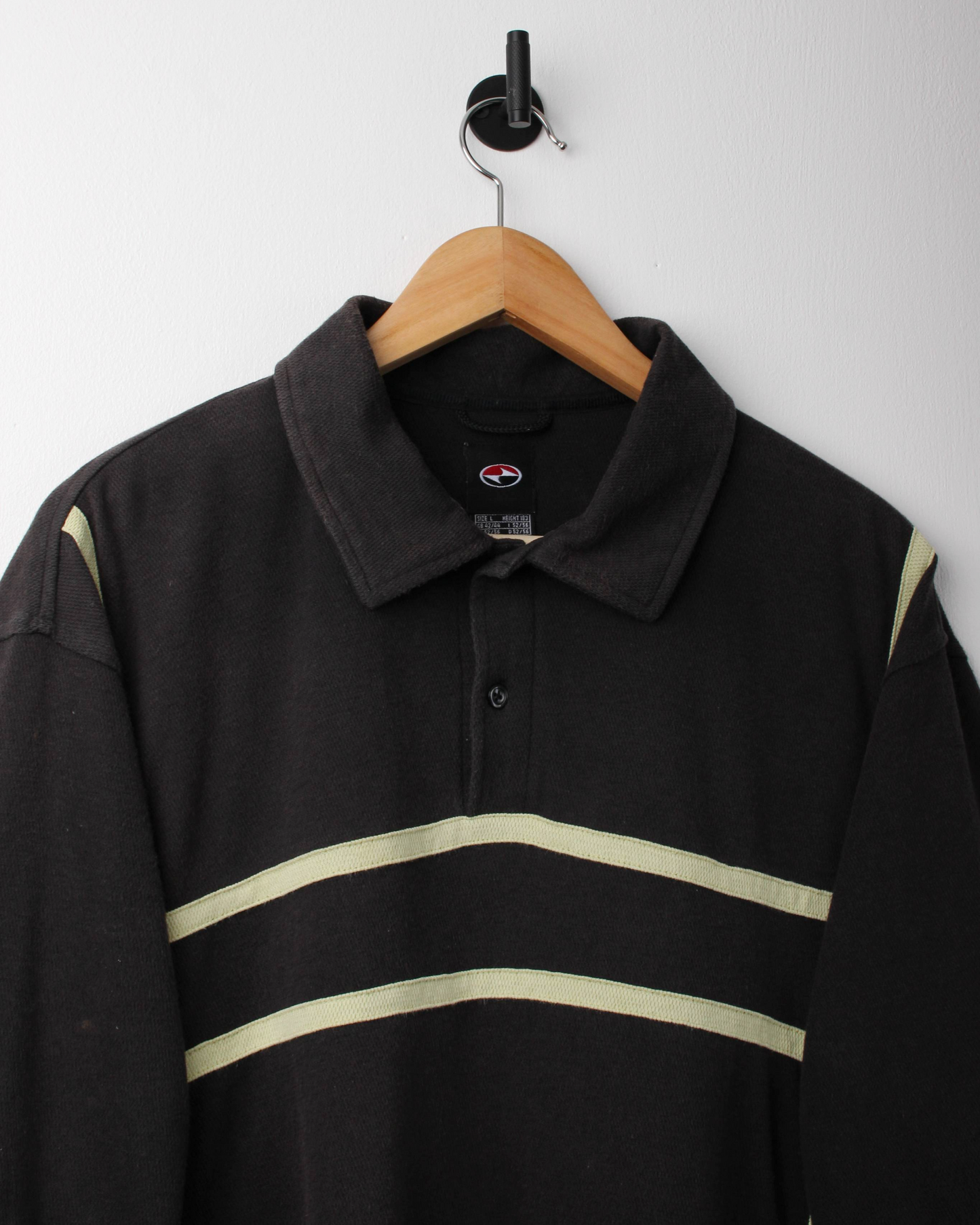 90s Nike Tiger Woods Yin Yang Black/Yellow Polo-Shirt (XL)