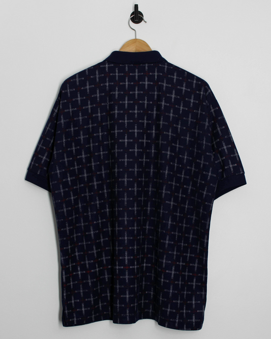 90s Callaway Navy Abstract Polo-Shirt (XL)