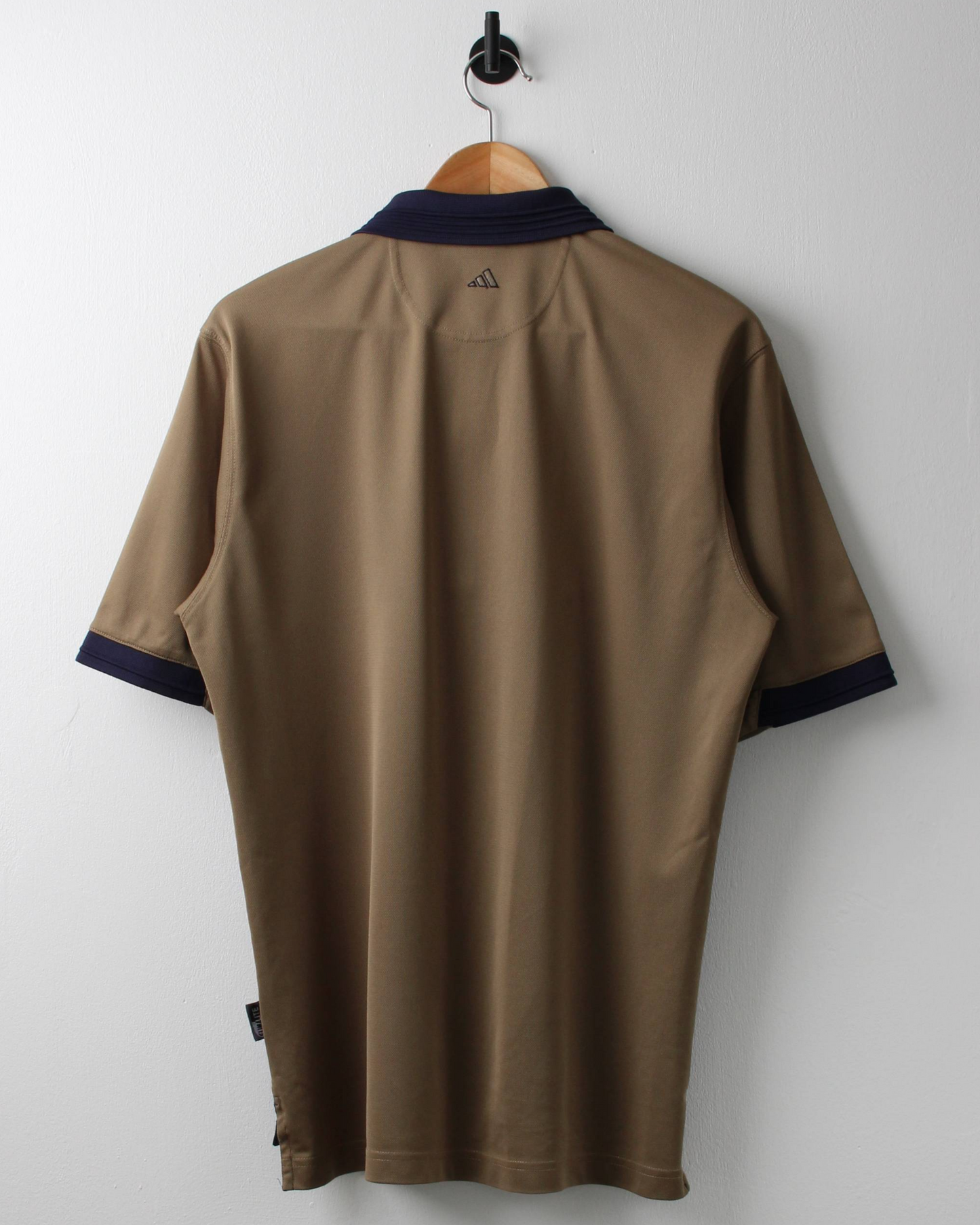 90s Adidas Gold & Navy Climalite Polo (S)