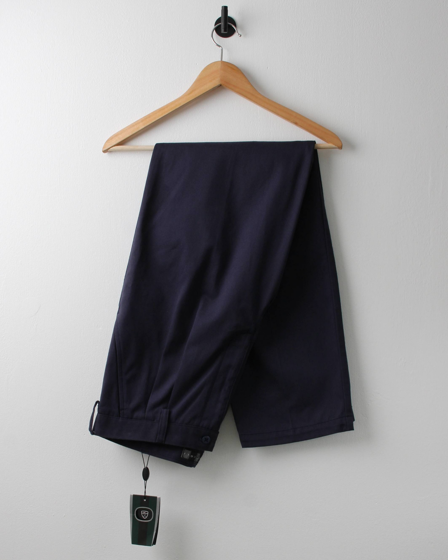 00s Nike Navy Double Pleat Trousers with Tags (32W 32L)