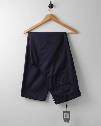 00s Nike Navy Double Pleat Trousers with Tags (32W 32L)