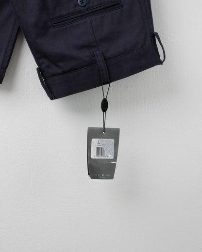 00s Nike Navy Double Pleat Trousers with Tags (32W 32L)