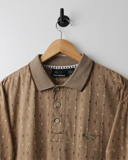 90s Greg Norman Abstract Copper Polo (L)