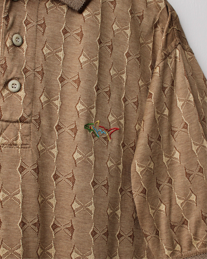 90s Greg Norman Abstract Copper Polo (L)