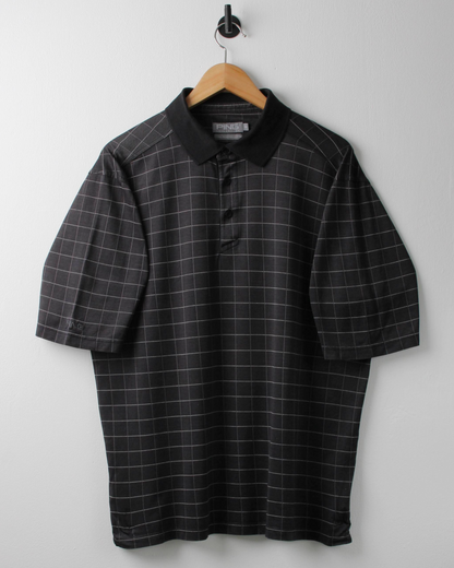 00s Ping Black Chequered Polo (M)