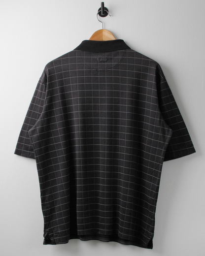00s Ping Black Chequered Polo (M)