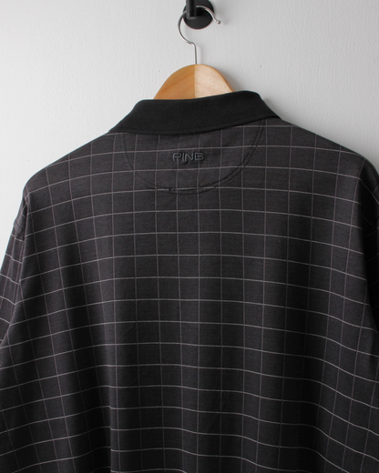 00s Ping Black Chequered Polo (M)
