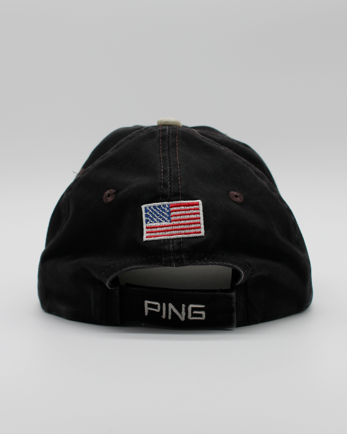 90s Ping ‘Mr Ping’ Logo Black & White Cap