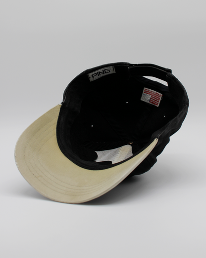 90s Ping ‘Mr Ping’ Logo Black & White Cap