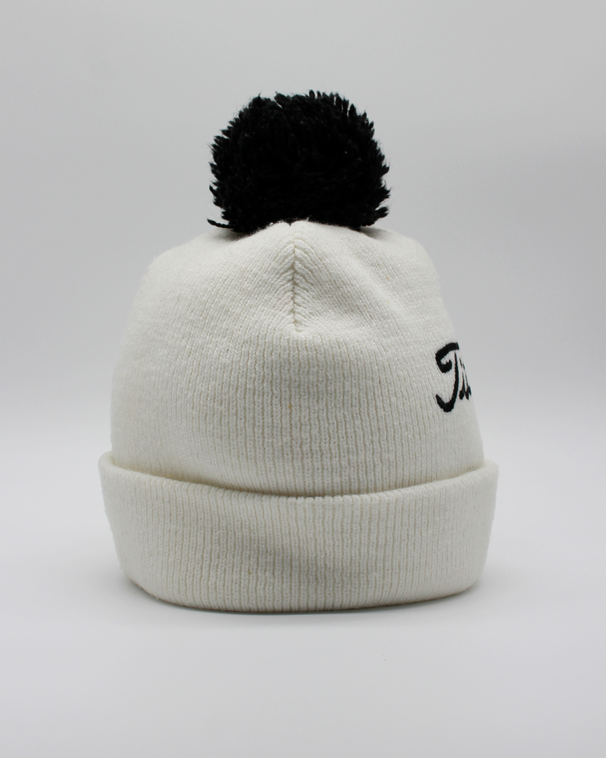 90s Titleist White & Black Beanie Hat