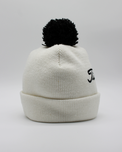 90s Titleist White & Black Beanie Hat