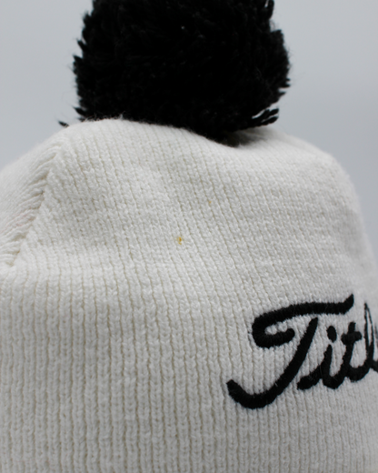 90s Titleist White & Black Beanie Hat