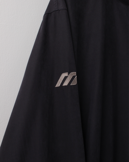 00s Mizuno Black Crewneck Windbreaker (L)