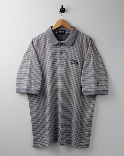 90s Pebble Beach Patterned Polo by Ashworth (XL)