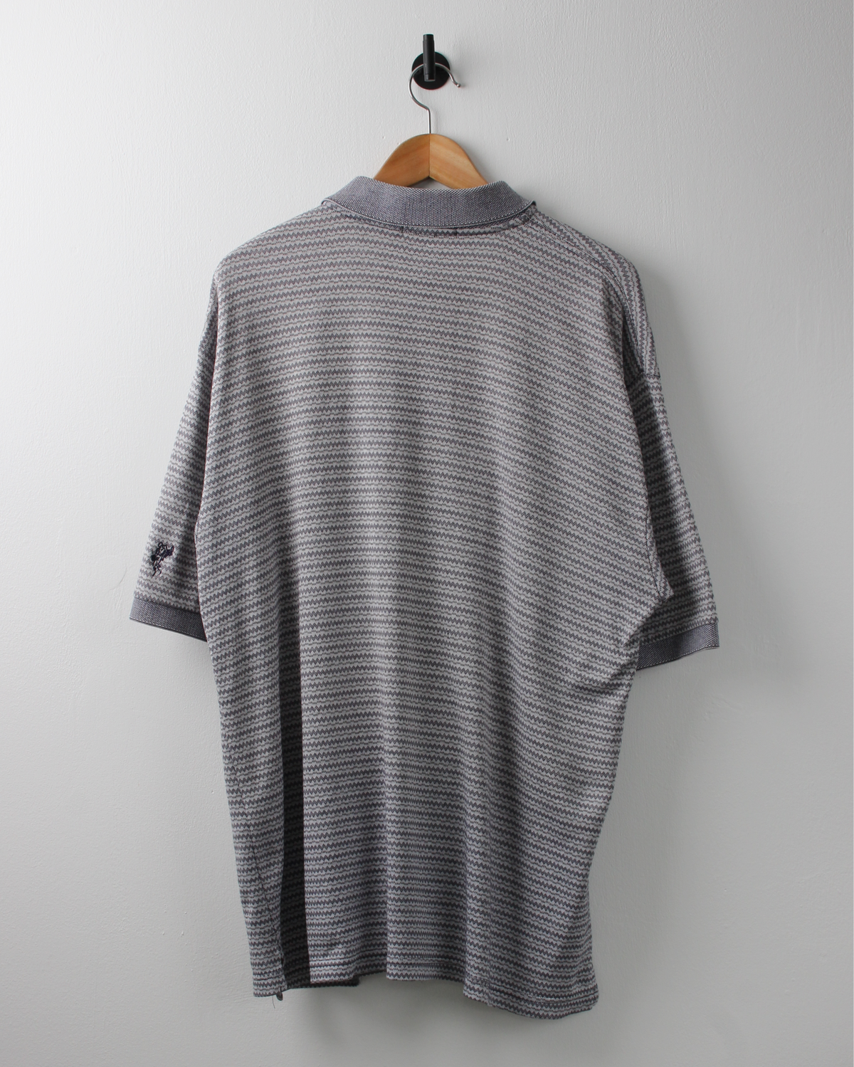 90s Pebble Beach Patterned Polo by Ashworth (XL)