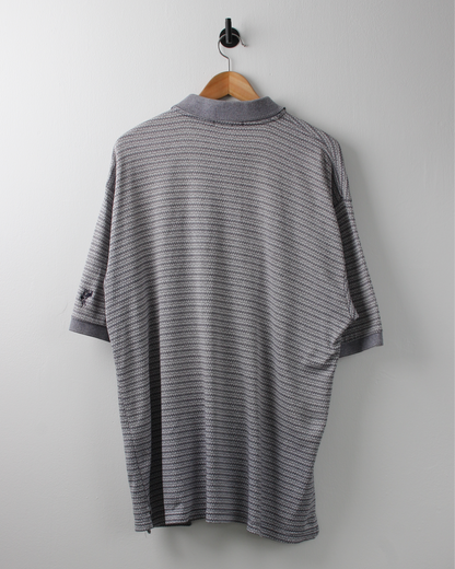 90s Pebble Beach Patterned Polo by Ashworth (XL)