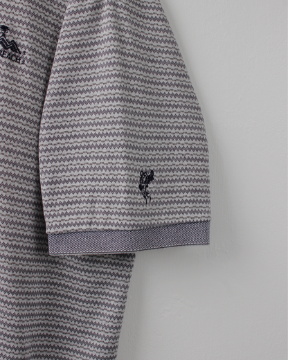 90s Pebble Beach Patterned Polo by Ashworth (XL)