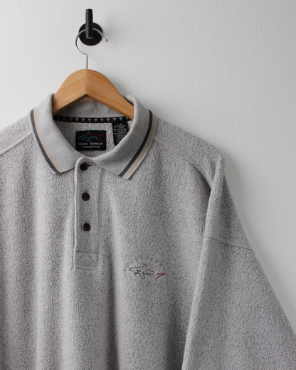90s Greg Norman Textured Long Sleeve Polo (L)