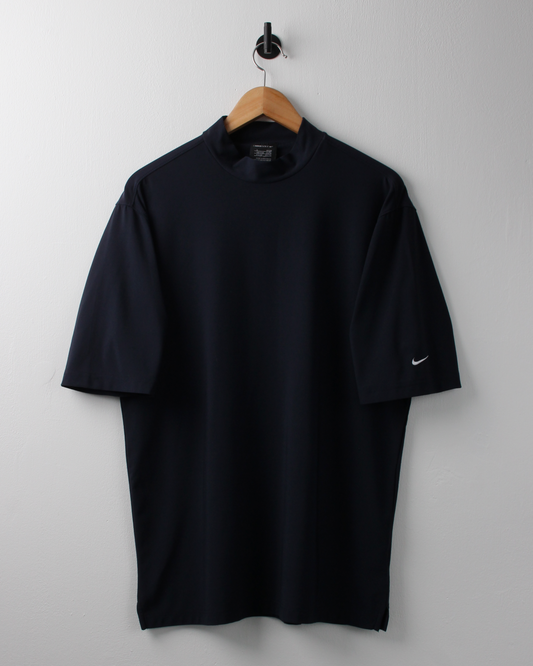 00s Nike Dri-Fit Navy Mock Neck (L)