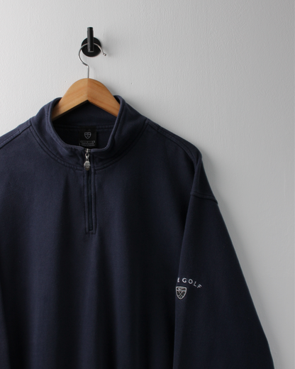 00s Nike Shield Logo Navy Quarter Zip Sweatshirt (M)