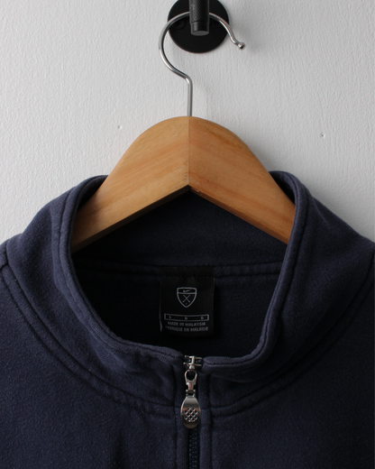 00s Nike Shield Logo Navy Quarter Zip Sweatshirt (M)