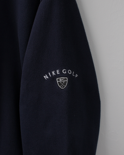 00s Nike Shield Logo Navy Quarter Zip Sweatshirt (M)