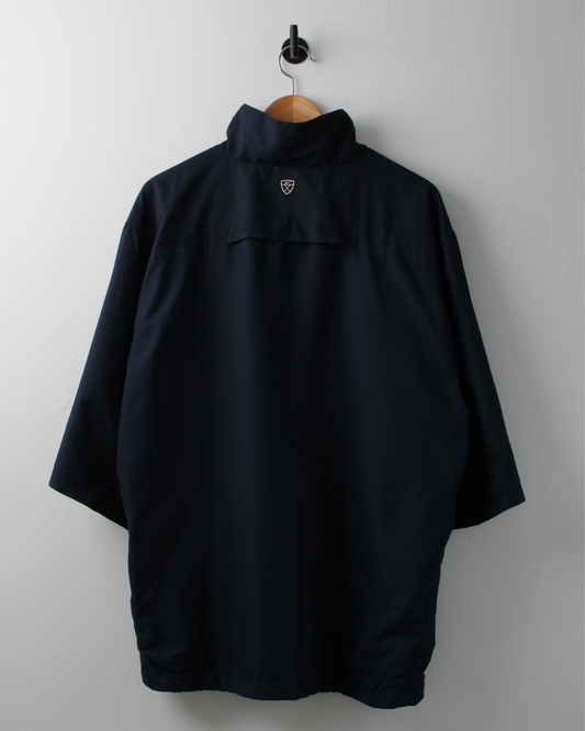 00s Nike Shield Logo Navy Short Sleeve Windbreaker (XL)