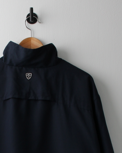 00s Nike Shield Logo Navy Short Sleeve Windbreaker (XL)