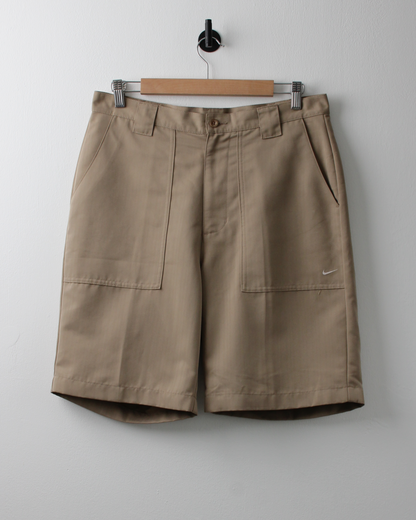 00s Nike Beige Golf Shorts (32W)