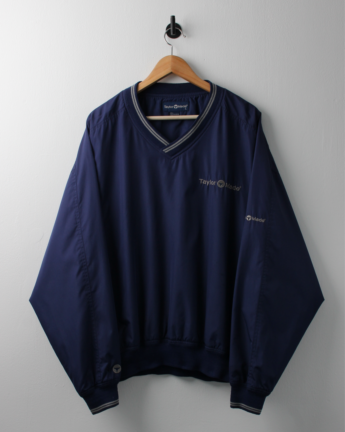 90s TaylorMade Navy V-Neck Windbreaker (L)