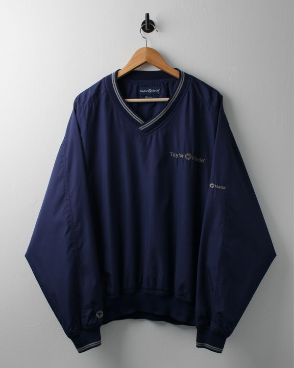 90s TaylorMade Navy V-Neck Windbreaker (L)