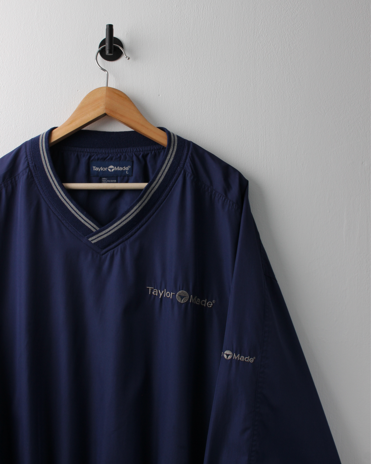 90s TaylorMade Navy V-Neck Windbreaker (L)