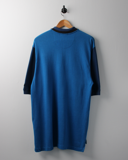 90s Nike Swoosh 18 Blue Polo (M)