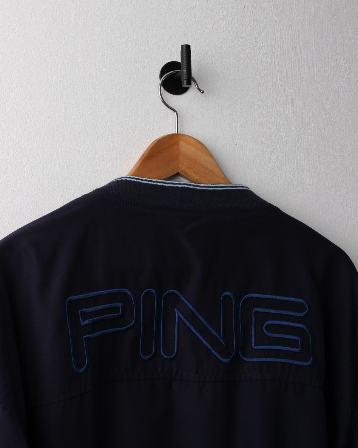 00s Ping Navy/Blue V-Neck Windbreaker (XL)