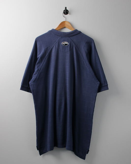 90s Nike Tiger Woods Yin Yang Navy Buttonless Polo (XL)